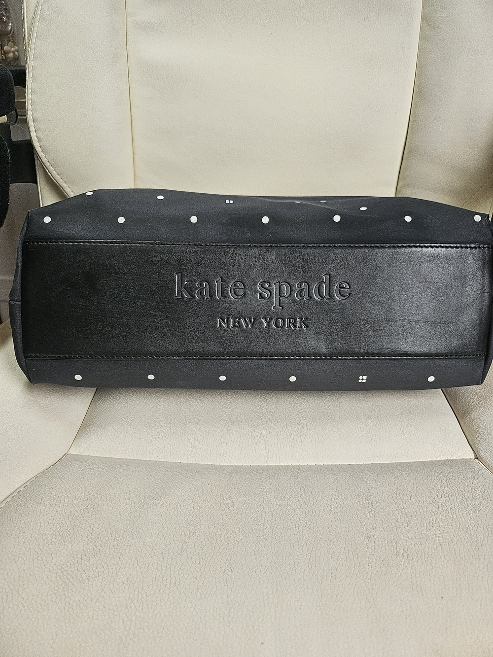 Kate Spade Black Polka Dot Tote Bag - Picture 4 of 14